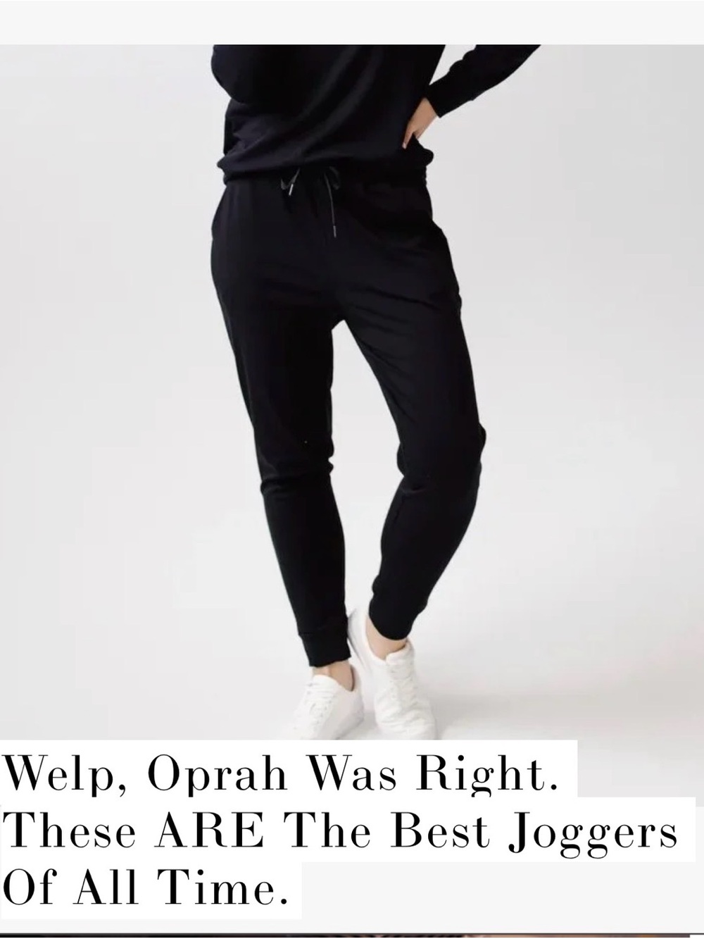 Cozy Earth Women’s Black Jogger Pants